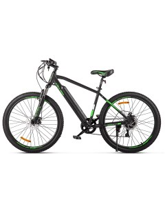 Электровелосипед XT 600 Pro 27 5 2023 рама 18 черно зеленый Eltreco