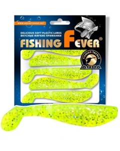 Мягкая силиконовая приманка риппер FishingFever Flat 100 мм 8 шт 203 Aqua