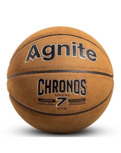 Мяч баскетбольный Imitation Leather Basketball Chronos 7 коричневый Agnite