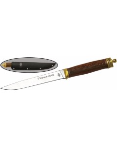 Туристический нож Утиная Охота коричневый латунь Витязь