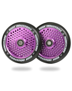 Колеса для самоката Honeycore Wheels 120x24mm 2шт Black Purple Root industries
