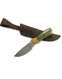 Нож шкуросъёмный Универсальный Bohler N690 стабил карельская береза Ворсма