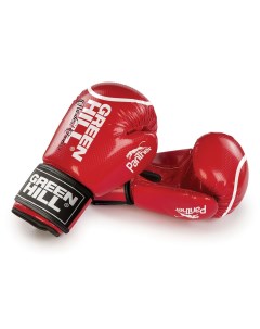 Боксерские перчатки Panther красные 12 унций Green hill