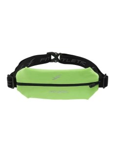 Беговая сумка на пояс Mini Sport Belt неоновый зеленый черная молния Fitletic