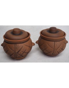 Набор горшков для запекания 650мл 2шт Кунгурская керамика