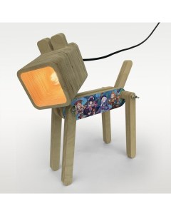 Настольная лампа Собака Игра Геншин Genshin Impact Элой Ци Ци 574 Бруталити