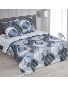 Комплект постельного белья Сириус семейный поплин серый Арт-дизайн