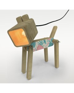 Настольная лампа Собака Листья Тропики урбан джангл 95 Бруталити