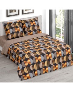 Комплект постельного белья Арт Дизайн Эспрессо семейный бязь коричневый Арт-дизайн