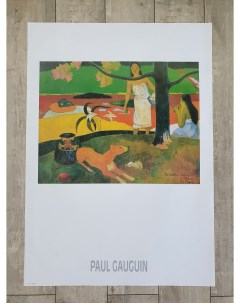 Постер 50х70 в тубусе PAUL GAUGUIN Таитянские пасторали 1892г 113 Тд коллекция