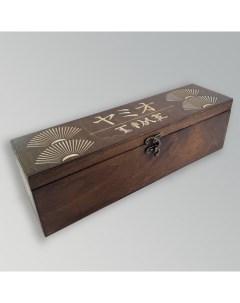 Коробка для чайных пакетиков азия япония веер tea time время чая 11 Бруталити