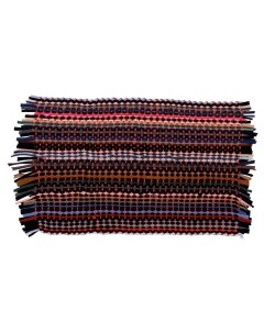 Коврик плетеный эконом полиэстер 35х55см разноцветный Vetta