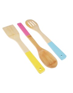 Гринвуд Набор кухонных принадлежностей 3пр бамбук цветные ручки Vetta