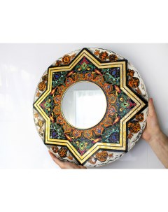 Круглая картина с зеркалом диаметр 70 см Tanya shest