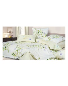 Комплект постельного белья 2 спальный Гармоника Цветочный ноктюрн с резинкой 160 Ecotex