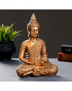 Фигура Будда малый бронза 24х16х10см Хорошие сувениры