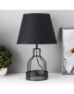 Настольная лампа RISALUX Нортис E27 40Вт черный Nobrand