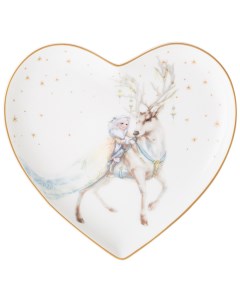 Тарелка снежная королева в форме сердца 15х2 см 590 554 Lefard