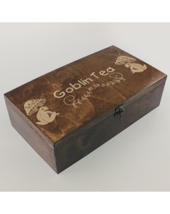 Коробка для чайных пакетиков 4 отделения с крышкой лягушка гоблинкор 165 Бруталити