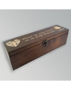 Коробка для чайных пакетиков надпись Бруталити