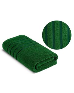 Полотенце махровое цвет зеленый бордюр 100 хлопок 50 х 90 см Elf