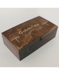 Коробка для чайных пакетиков 4 отделения лягушка гоблинкор 166 Бруталити