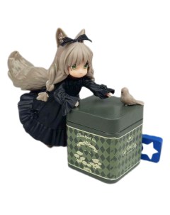 Баночка емкость контейнер для специй и чая с фигуркой девочки кошки 100 мл Starfriend