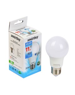 Лампа cветодиодная E27 A60 11 Вт 6000 К холодный белый свет Smartbuy