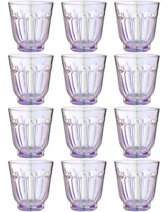 Набор стаканов для воды и виски Roman Лиловая дымка стекло 12шт 250мл 194 928 Lefard