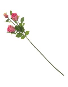 Цветок искусственный Роза 13x13x79 см 797510 Розовый Flando