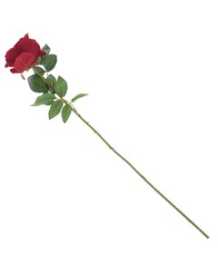 Цветок искусственный Роза 16x12x76 см 795793 Красный Flando