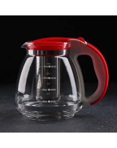 Чайник заварочный 1 5 л с металлическим ситом цвет МИКС Nobrand