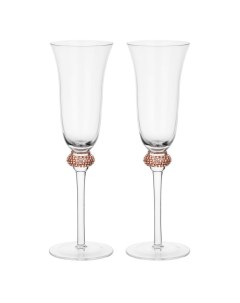 COLLECTION White Line Набор бокалов для шампанского 2шт 190 мл 7 5х24 см стекло By
