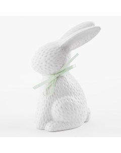 Статуэтка 18 см керамика молочная Кролик сидит Easter blooming Kuchenland