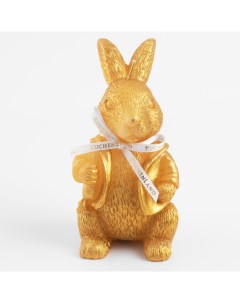 Свеча 14 см золотистая Кролик Rabbit Kuchenland