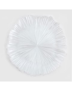 Тарелка закусочная 21 см стекло Р белая Verge Kuchenland