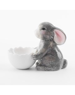 Подставка для яйца 11 см фарфор P белая Кролик со скорлупой Pure Easter Kuchenland