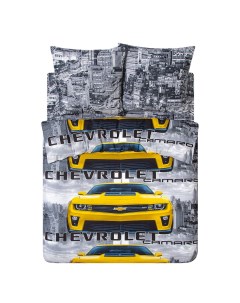 Комплект постельного белья Имидж полутораспальный бязь желтый серый Арт-дизайн