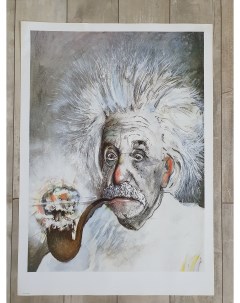 Постер 50х70 в тубусе Энштейн 130 Тд коллекция