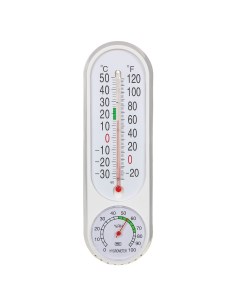 Термометр вертикальный измерение влажности воздуха 23x7см пластик блистер Inbloom