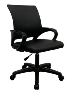 Офисное кресло компьютерное A2 Standard экокожа черная Tron
