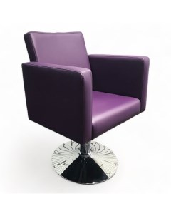 Парикмахерское кресло Сири Фиолетовый Гидравлика диск Nobrand