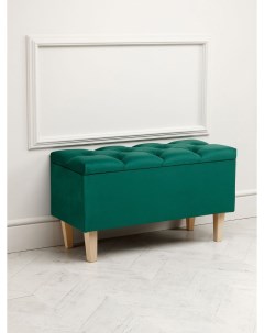 Банкетка с ящиком для хранения 80х45 см зеленый Catalana