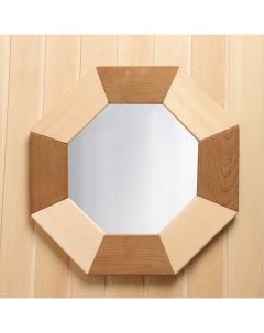 Зеркало восьмиугольное Сота зебра 48х48х3 Добропаровъ