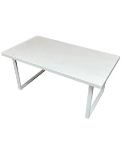 Журнальный стол Loft металл дерево 80х70х50 цвет белый Solarius