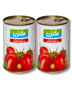 Томатная паста Иран 2 шт по 400 г Makenzi