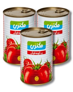 Томатная паста Иран 3 шт по 400 г Makenzi