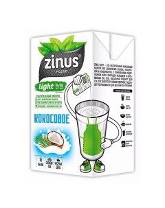 Растительный коктейль детский Light кокос с 3 лет 1 1 л Zinus