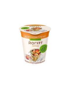 Йогурт Агрокомплекс персик 3 5 300 г Агрокомплекс натуральные продукты