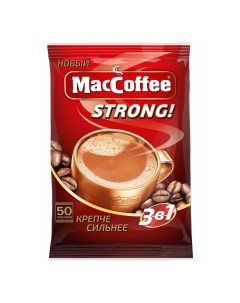 Кофейный напиток 3 в 1 Strong растворимый 16 г Maccoffee